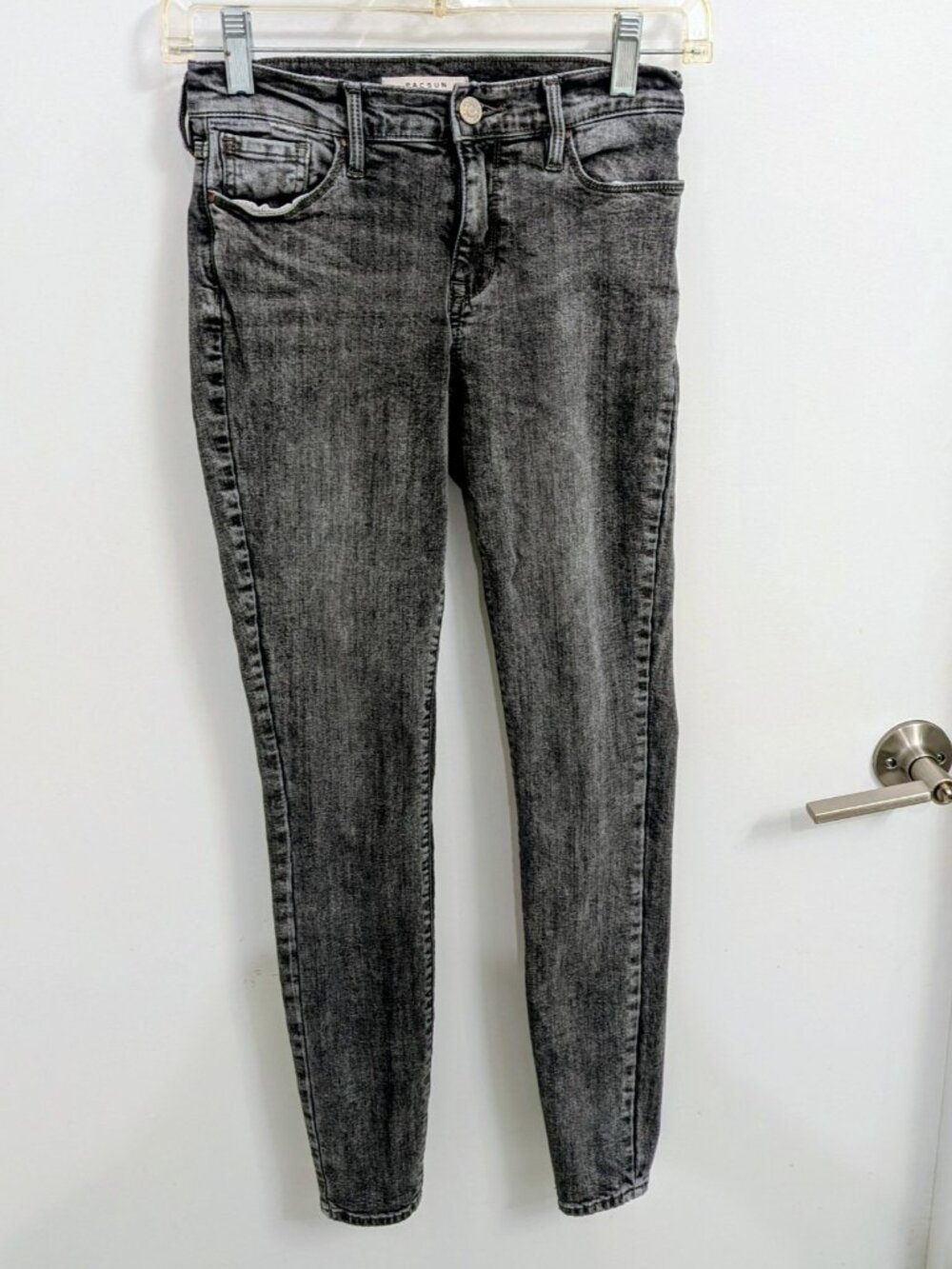 Gray High Rise Skinny Jeggings Jeans PacSun Size 24 Waist